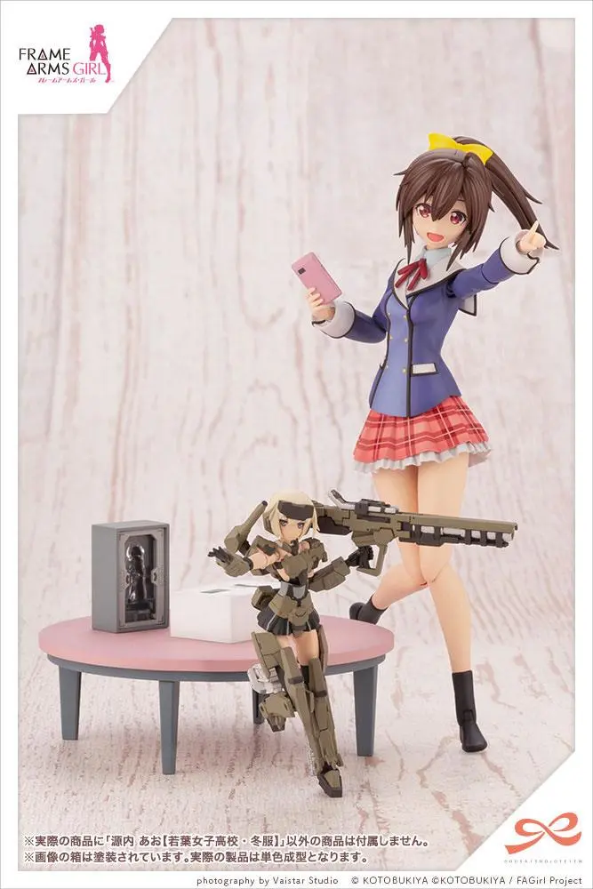 Sousai Shojo Teien Kit Model Plastic 1/10 Ao Gennai Wakaba Girls' High School Uniformă de iarnă 16 cm poza produsului