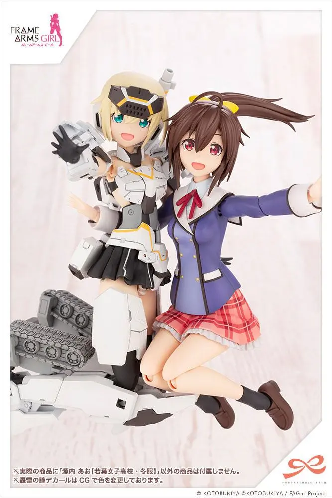 Sousai Shojo Teien Kit Model Plastic 1/10 Ao Gennai Wakaba Girls' High School Uniformă de iarnă 16 cm poza produsului