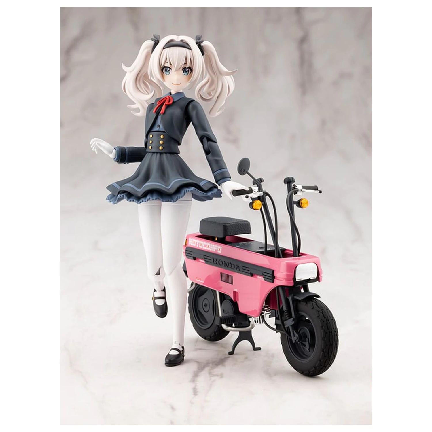 Kit model de plastic Sousai Shojo Teien 1/10 Emma Koishikawa Nocturne cu Honda AB12 Motocompo 14 cm poza produsului