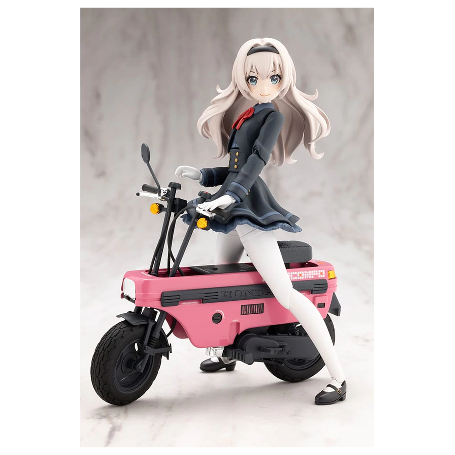 Kit model de plastic Sousai Shojo Teien 1/10 Emma Koishikawa Nocturne cu Honda AB12 Motocompo 14 cm poza produsului