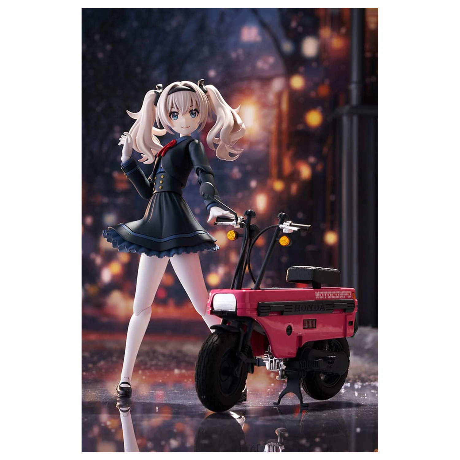 Kit model de plastic Sousai Shojo Teien 1/10 Emma Koishikawa Nocturne cu Honda AB12 Motocompo 14 cm poza produsului
