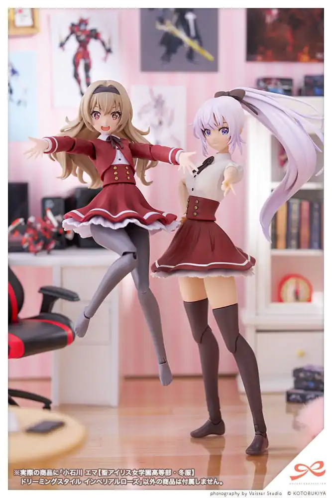 Kit Model Plastic Sousai Shojo Teien 1/10 Emma Koishikawa (St. Iris Gakuen Girl´s High School Winter Clothes) Dreaming Style Imperial Rose 14 cm poza produsului