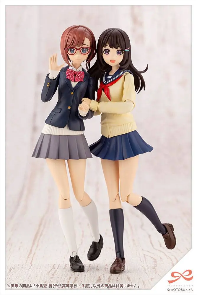 Set model din plastic Sousai Shojo Teien 1/10 Koyomi Takanashi Ryobu High School Haine de Iarnă 15 cm poza produsului