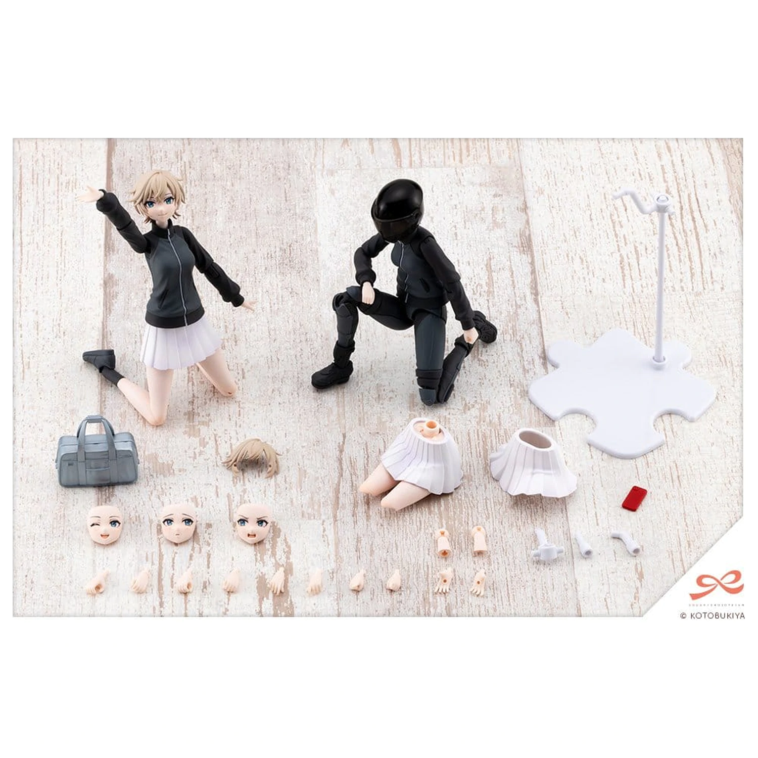 Sousai Shojo Teien Plastic Model Kit 1/10 Rui Saotome Touhou High School Tracksuit Dreaming Style Midnight Onyx 16 cm poza produsului