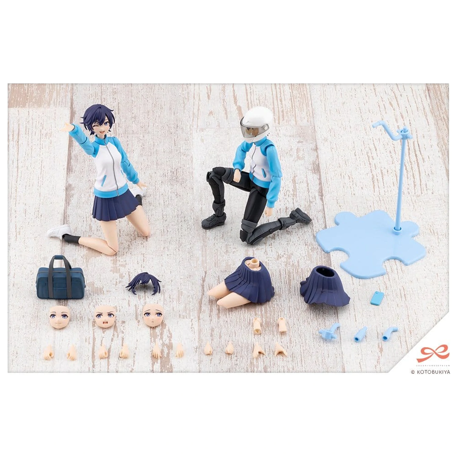 Sousai Shojo Teien Kit model din plastic 1/10 Rui Saotome Touhou High School Tracksuit 16 cm poza produsului