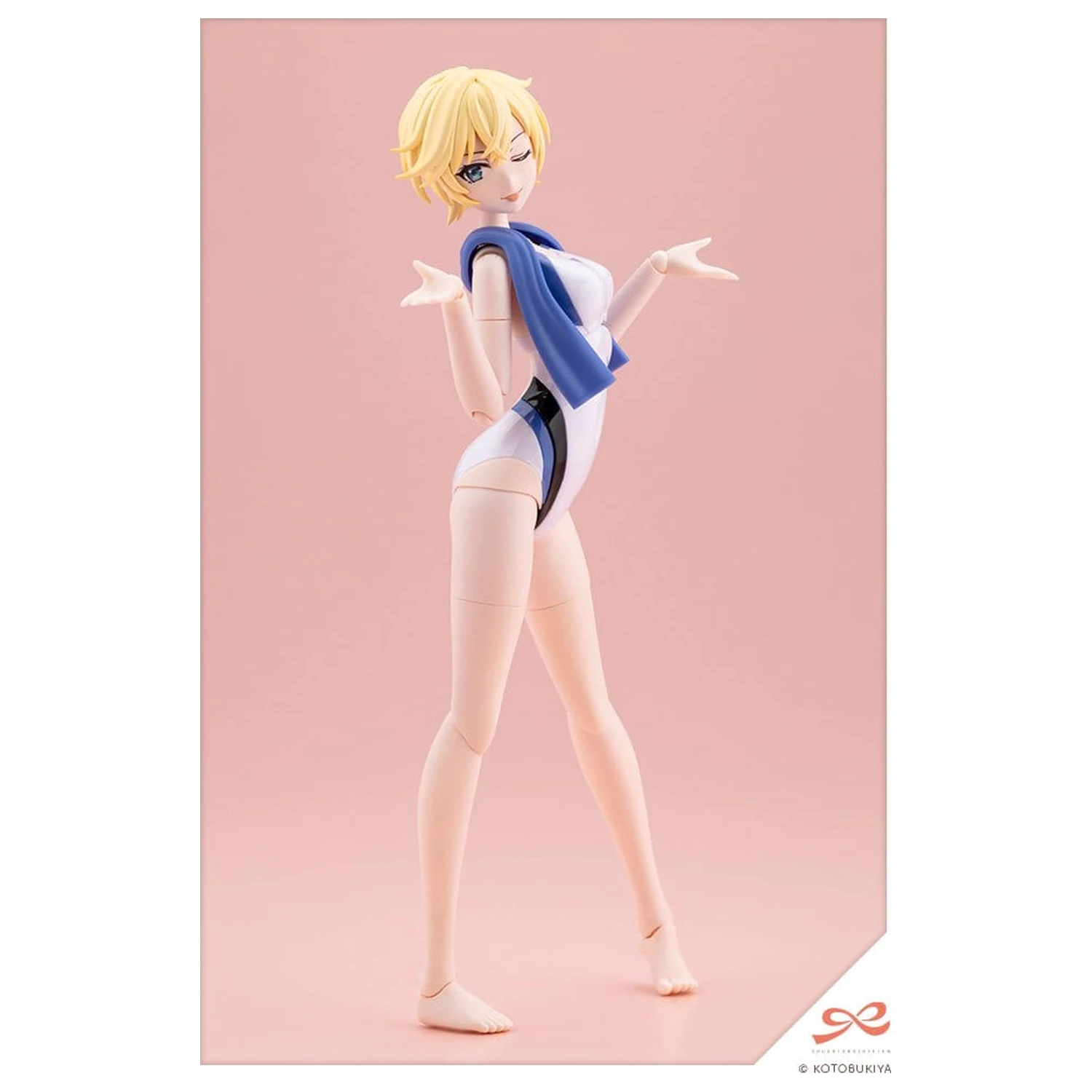 Sousai Shojo Teien model din plastic 1/10 Rui Saotome Touou High School Competitive Swimsuit Dreaming Style White Dolphin 16 cm poza produsului