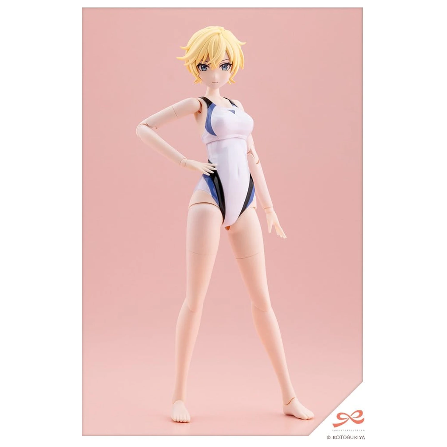 Sousai Shojo Teien model din plastic 1/10 Rui Saotome Touou High School Competitive Swimsuit Dreaming Style White Dolphin 16 cm poza produsului