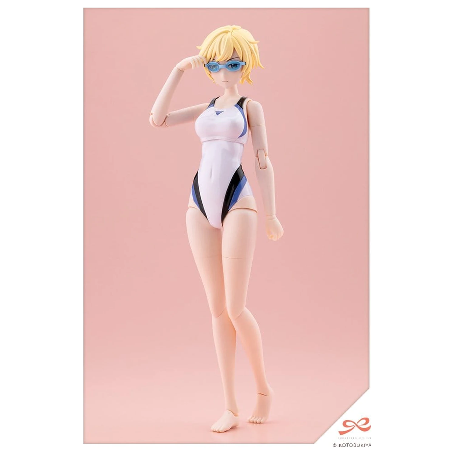 Sousai Shojo Teien model din plastic 1/10 Rui Saotome Touou High School Competitive Swimsuit Dreaming Style White Dolphin 16 cm poza produsului