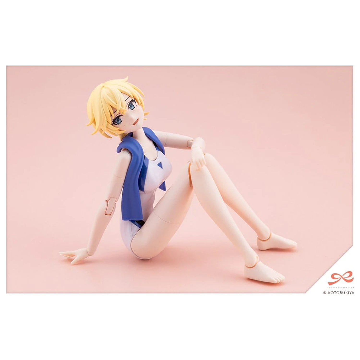 Sousai Shojo Teien model din plastic 1/10 Rui Saotome Touou High School Competitive Swimsuit Dreaming Style White Dolphin 16 cm poza produsului