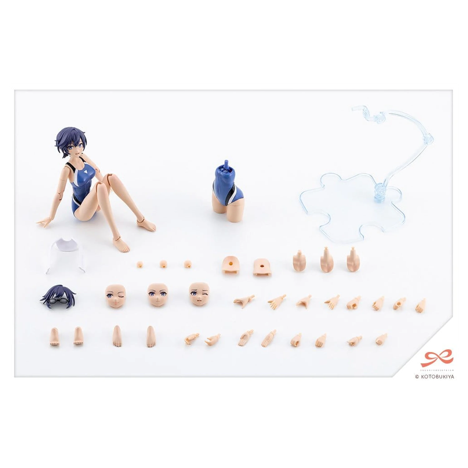 Sousai Shojo Teien Plastic Model 1/10 Rui Saotome Touou High School Costum de baie de competitie 16 cm poza produsului