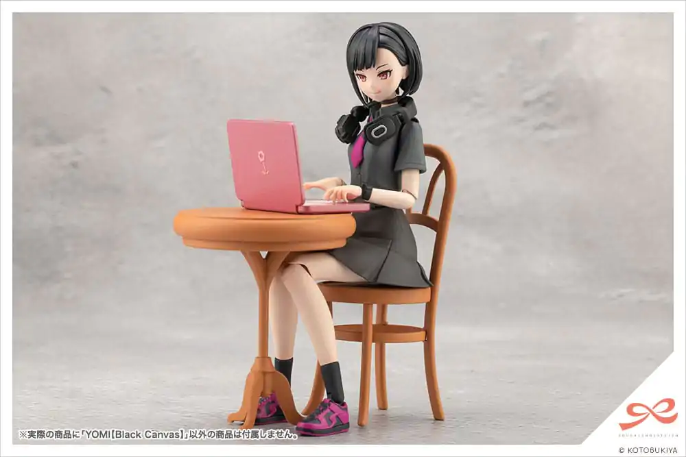 Set Model Plastic Sousai Shojo Teien 1/10 Yomi (Black Canvas) 16 cm poza produsului