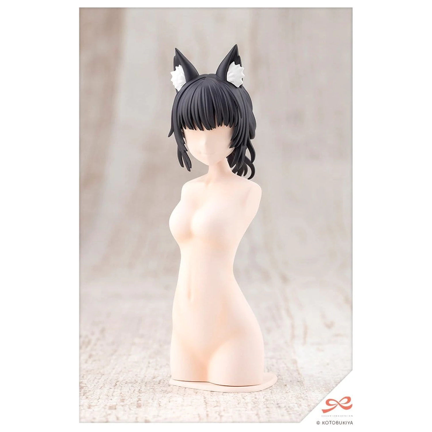 Sousai Shojo Teien Kit de model Accesorii Set Peruci Aranjate Urechi de Animal Coc Dezordonat Vulpe 9 cm poza produsului