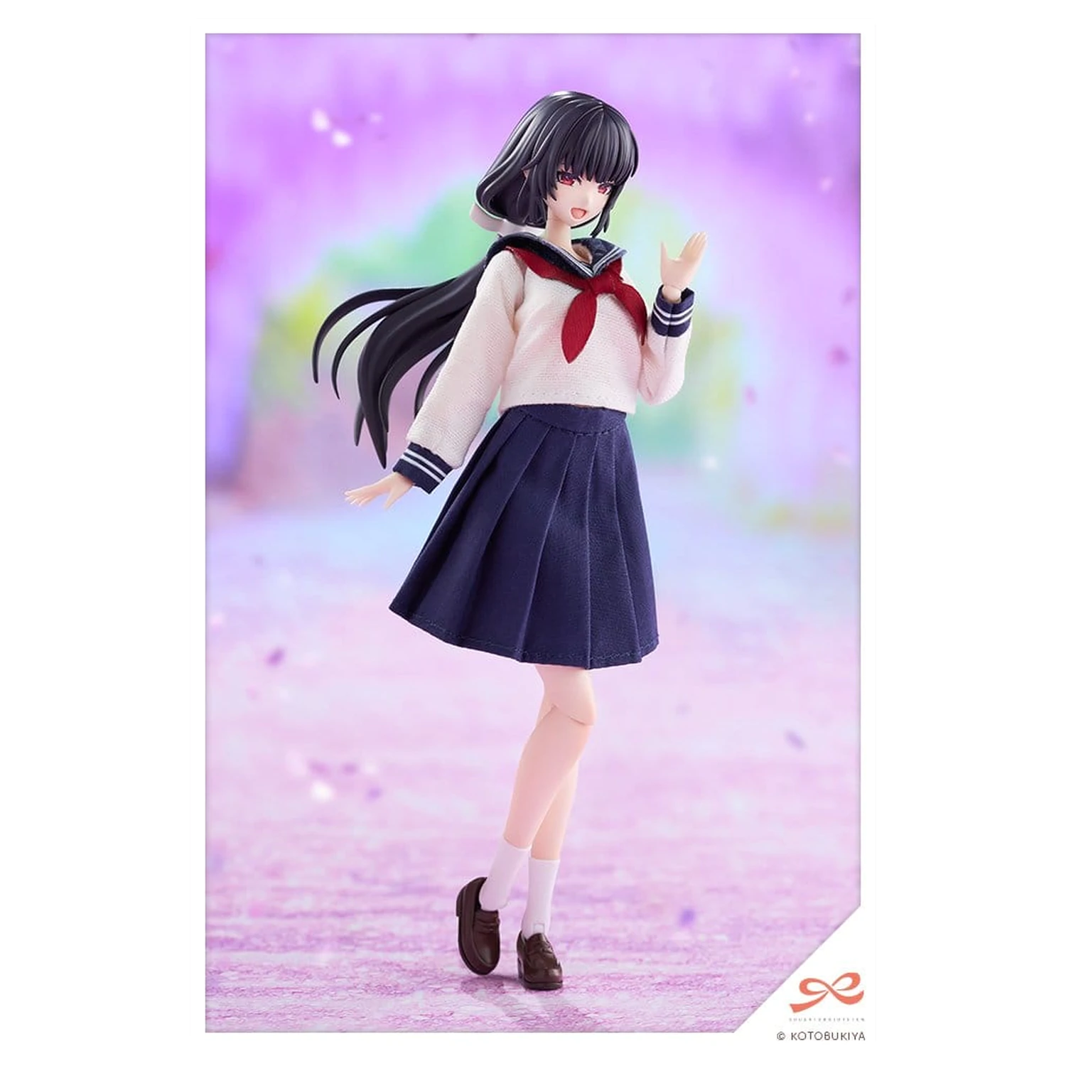 Sousaishojoteien Model de plastic 1/10 Kiru Pla Kuon Yakushiji Touou High School Uniform 16 cm poza produsului