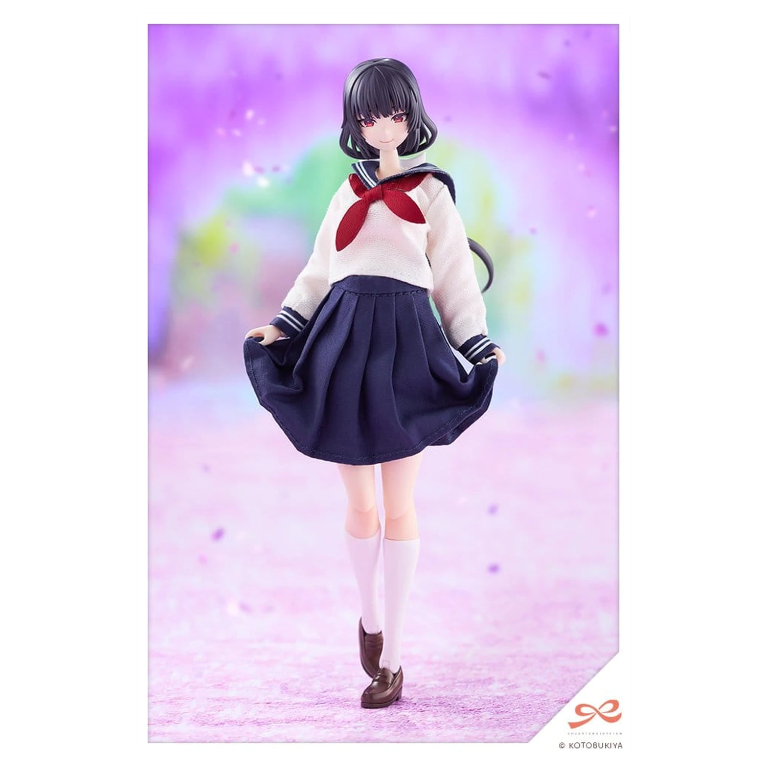 Sousaishojoteien Model de plastic 1/10 Kiru Pla Kuon Yakushiji Touou High School Uniform 16 cm poza produsului