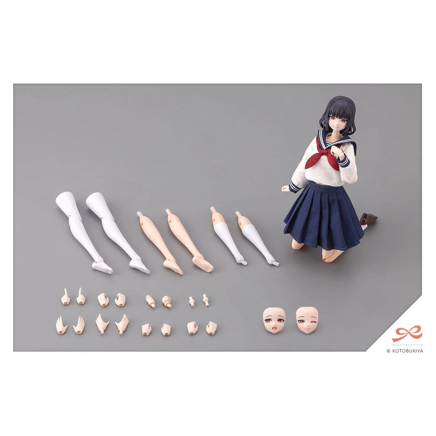 Sousaishojoteien Model de plastic 1/10 Kiru Pla Kuon Yakushiji Touou High School Uniform 16 cm poza produsului