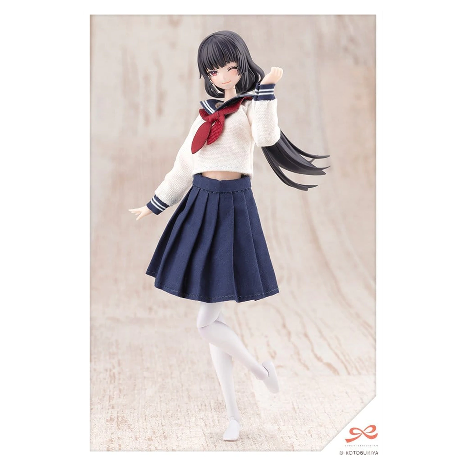 Sousaishojoteien Model de plastic 1/10 Kiru Pla Kuon Yakushiji Touou High School Uniform 16 cm poza produsului