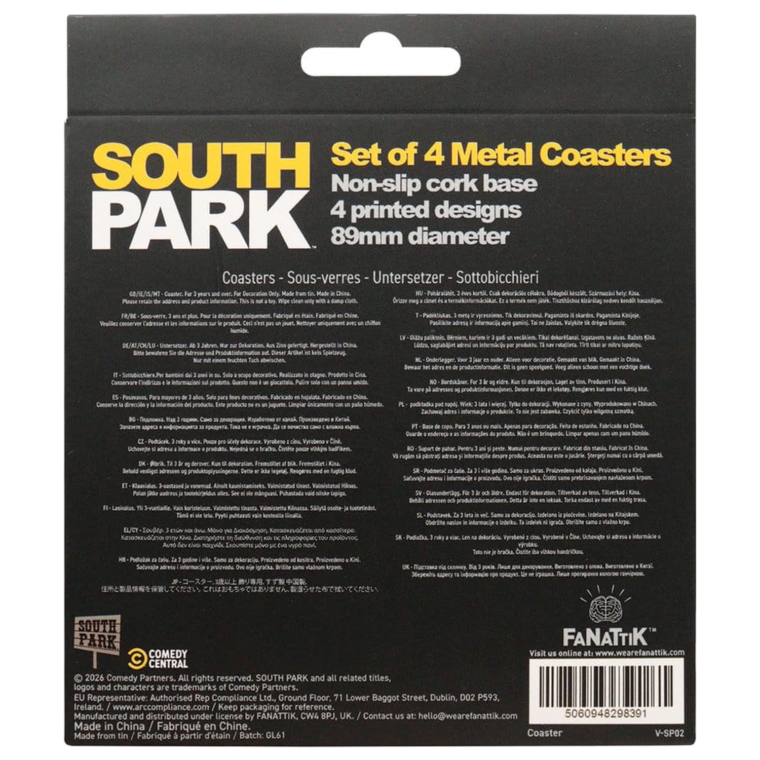South Park Coaster Pachet de 4 bucati poza produsului