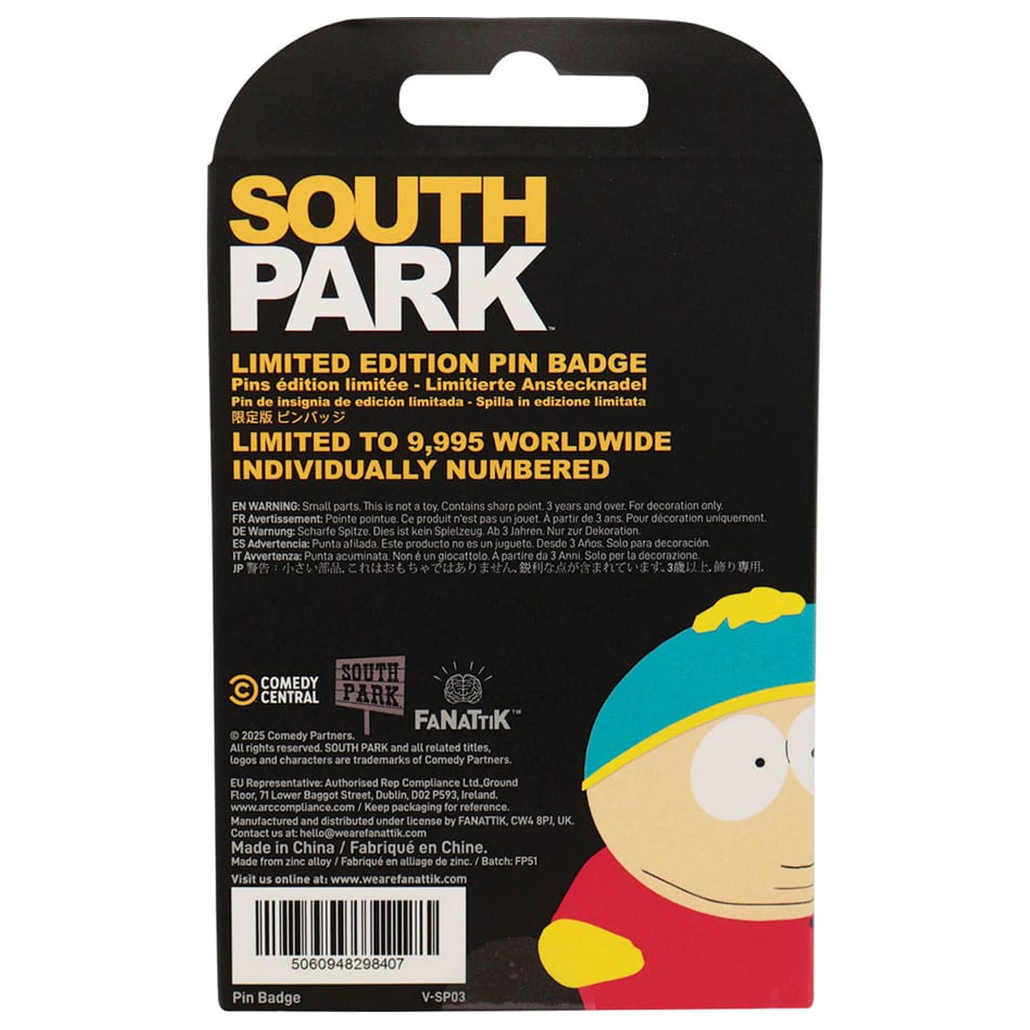South Park insigna Cartman Police Editie Limitata poza produsului