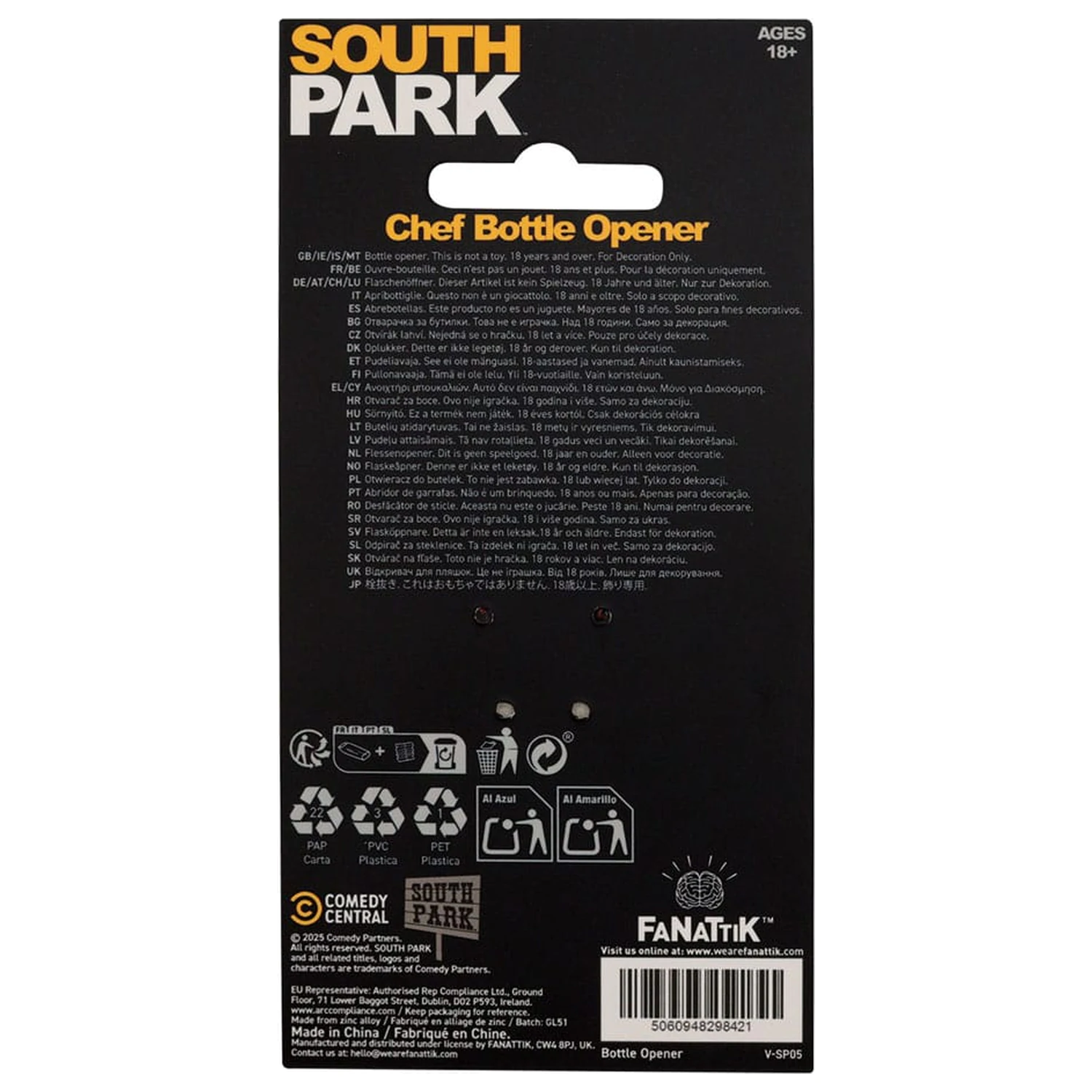 South Park Deschizator de sticle Chef poza produsului