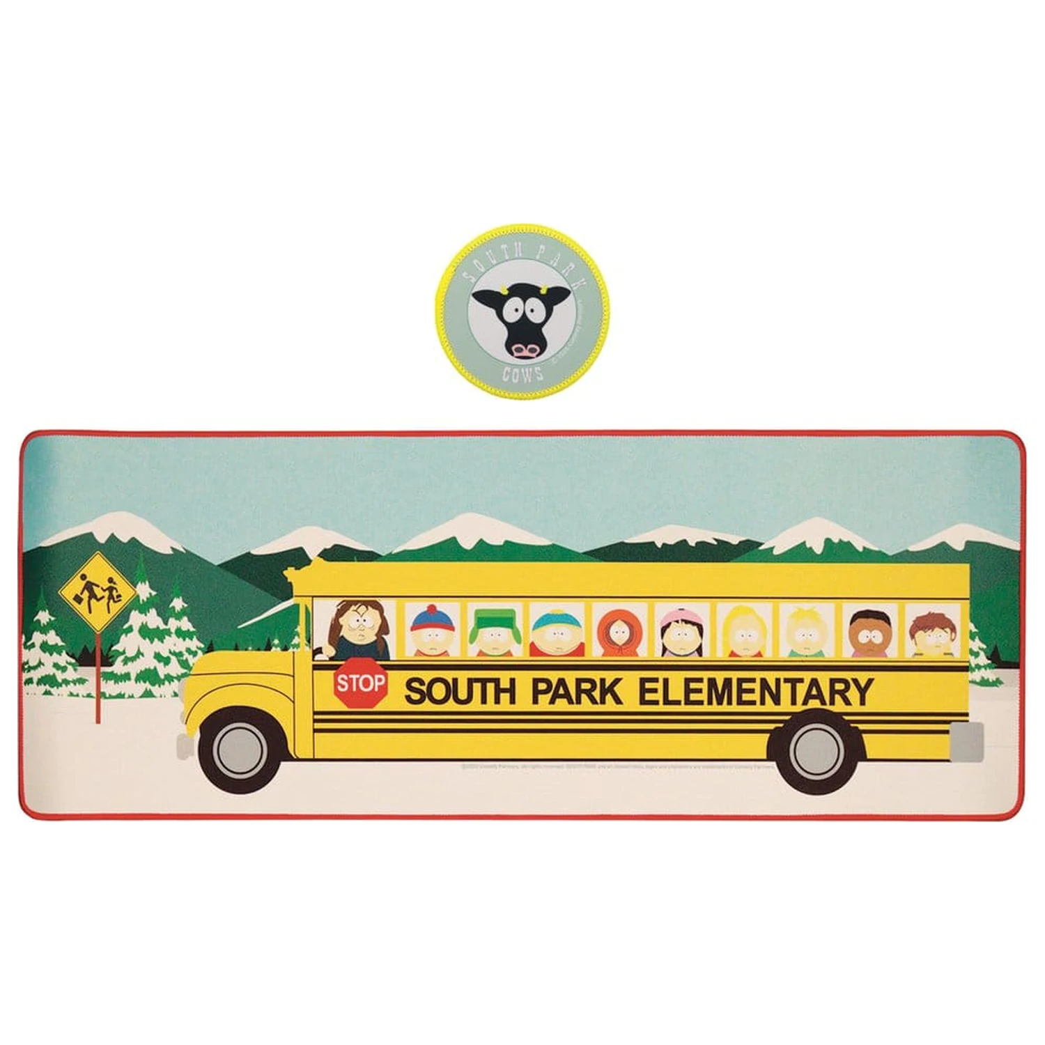 South Park Desk Pad & Coaster Set Elementary School Bus poza produsului