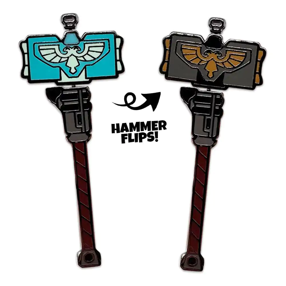 Space Marine 2 insigna pin ciocan Thunder 5 cm poza produsului