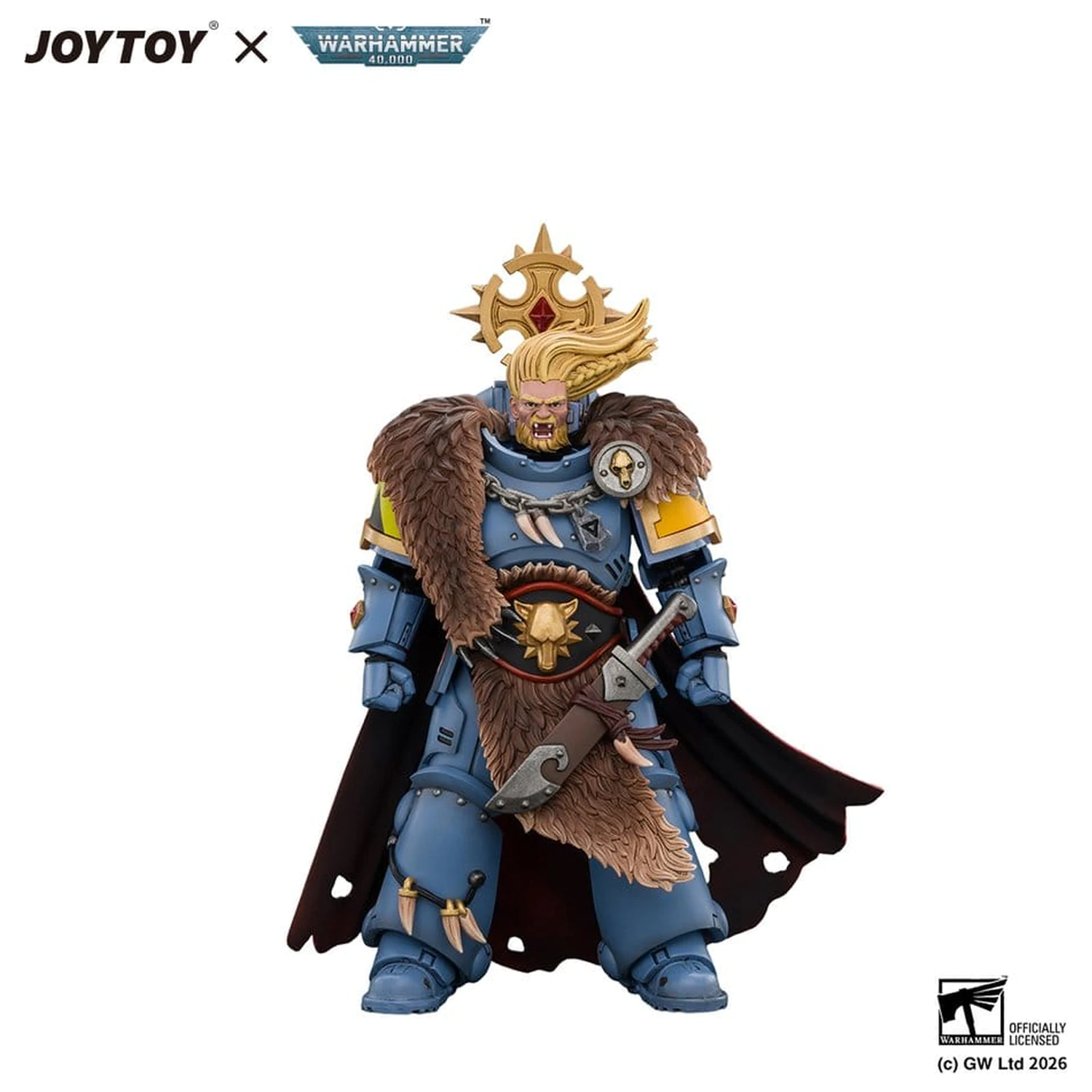 Space Marine Action Figure Space Wolves Wolf Guard Battle Leader 12 cm poza produsului