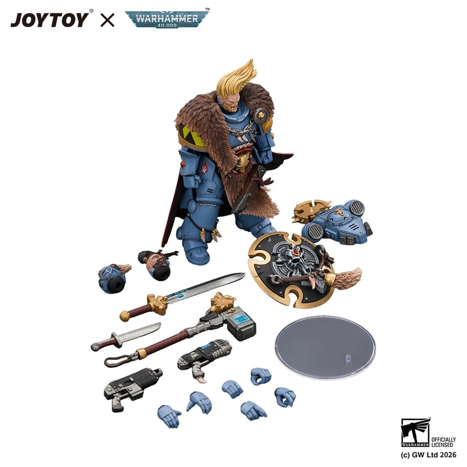 Space Marine Action Figure Space Wolves Wolf Guard Battle Leader 12 cm poza produsului