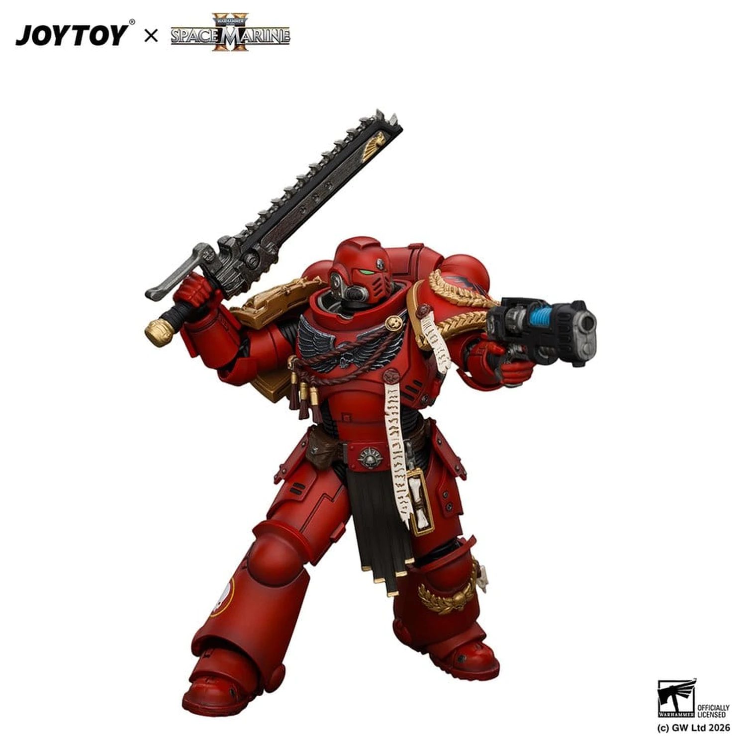 Space Marine Game Edition Figurina de actiune Blood Angels Veteran 12 cm poza produsului
