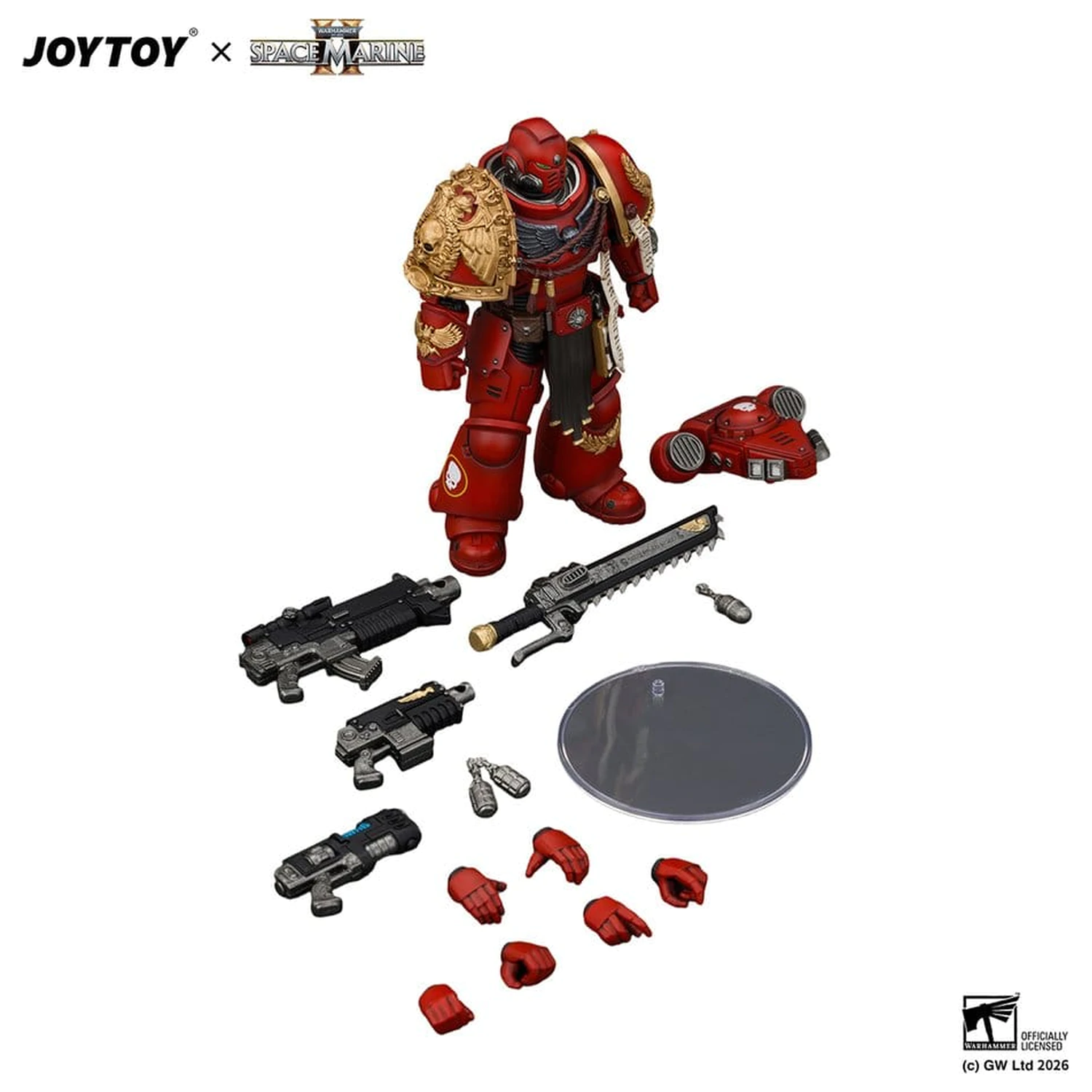 Space Marine Game Edition Figurina de actiune Blood Angels Veteran 12 cm poza produsului