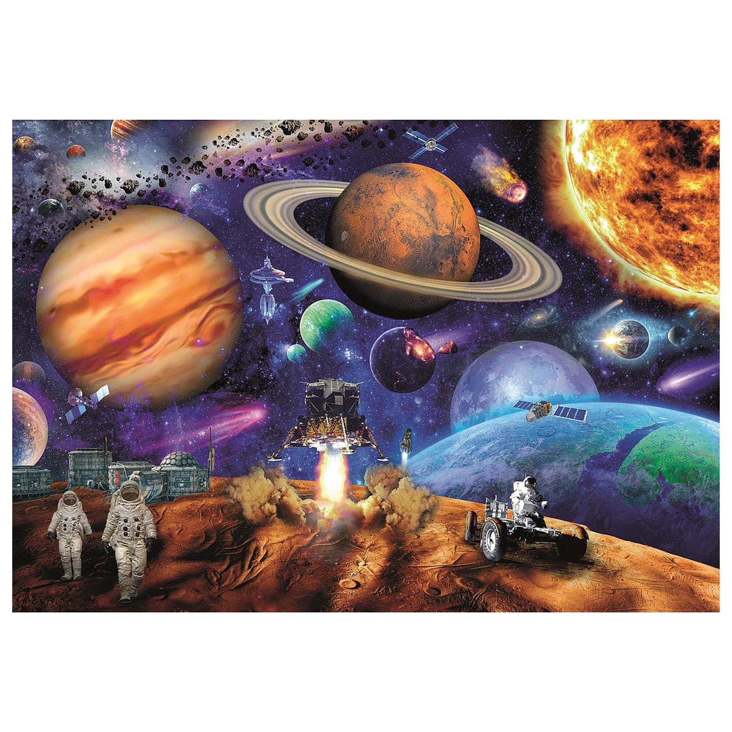 Space Mission 300 piese puzzle Clementoni poza produsului