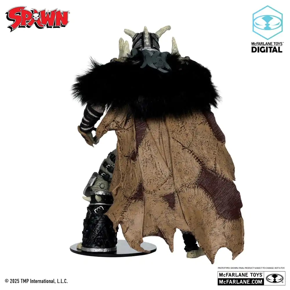 Spawn Figurina de actiune Bloodaxe with Horse (Spawn: The Dark Ages) (McFarlane Toys 30th Anniversary) (Gold Label) 18 cm poza produsului