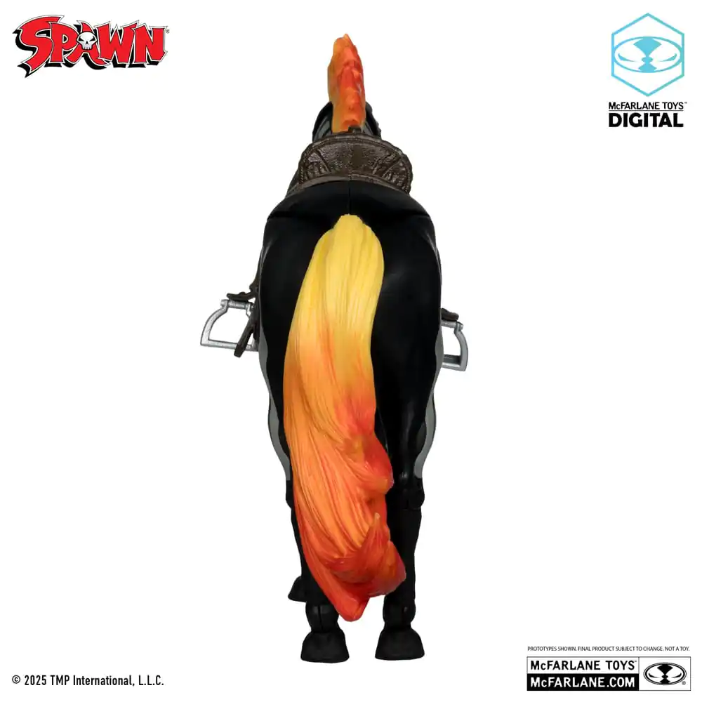 Spawn Figurina de actiune Bloodaxe with Horse (Spawn: The Dark Ages) (McFarlane Toys 30th Anniversary) (Gold Label) 18 cm poza produsului