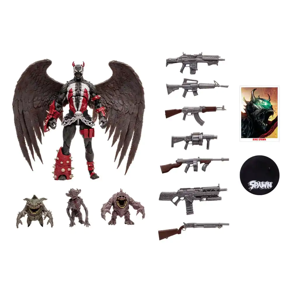 Spawn Megafig Figurina de actiune King Spawn cu aripi si minioni 30 cm poza produsului