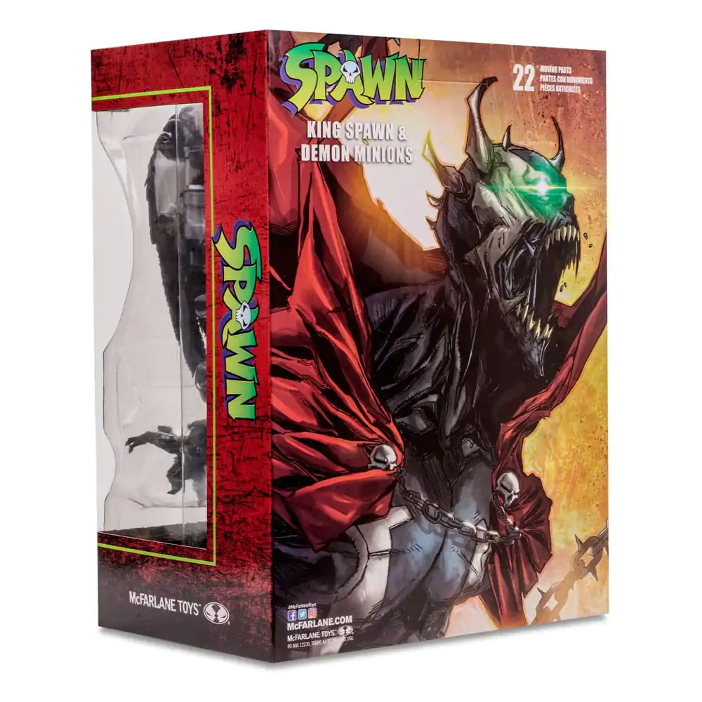 Spawn Megafig Figurina de actiune King Spawn cu aripi si minioni 30 cm poza produsului