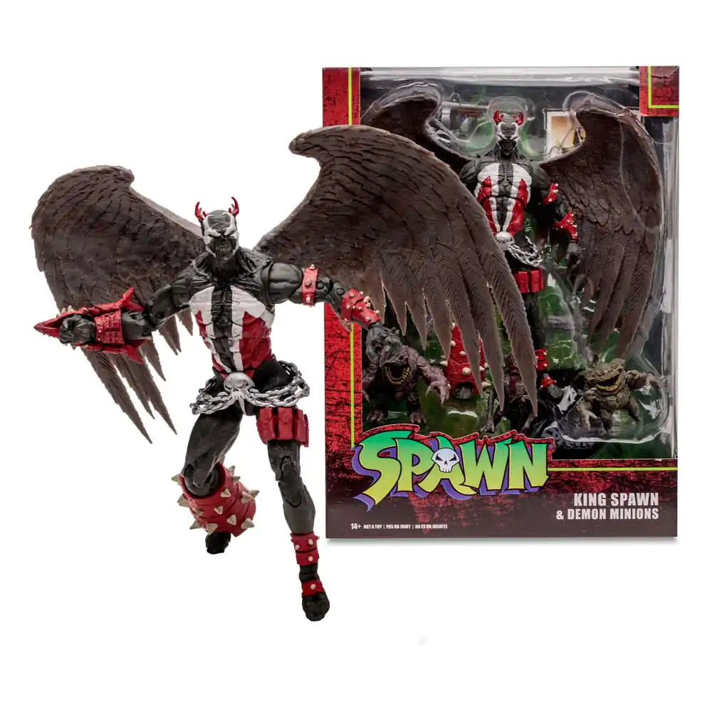 Spawn Megafig Figurina de actiune King Spawn cu aripi si minioni 30 cm poza produsului