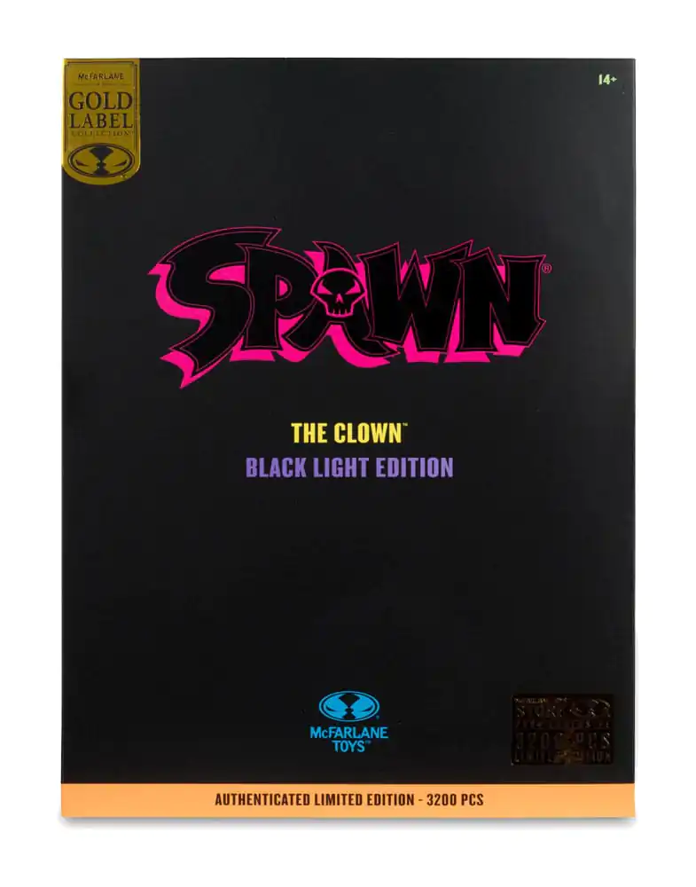 Figurină de acțiune Spawn The Clown (Ediție lumină neagră) (Etichetă aurie) 30 cm poza produsului