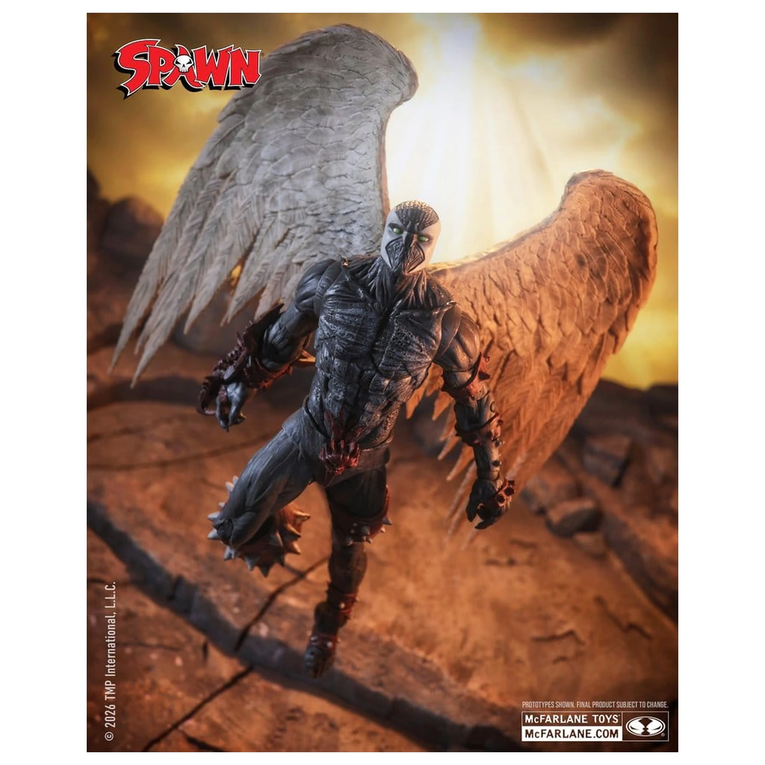 Spawn Toy Action Figure Wings of Redemption Spawn 23 cm poza produsului