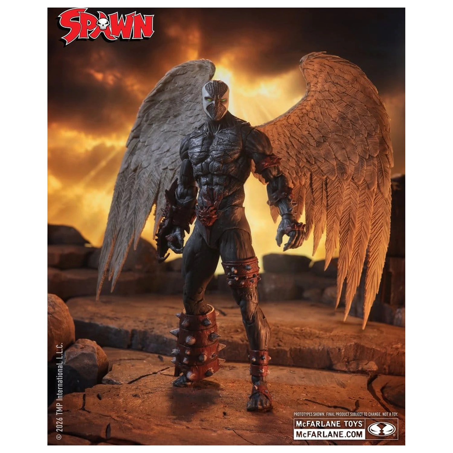 Spawn Toy Action Figure Wings of Redemption Spawn 23 cm poza produsului