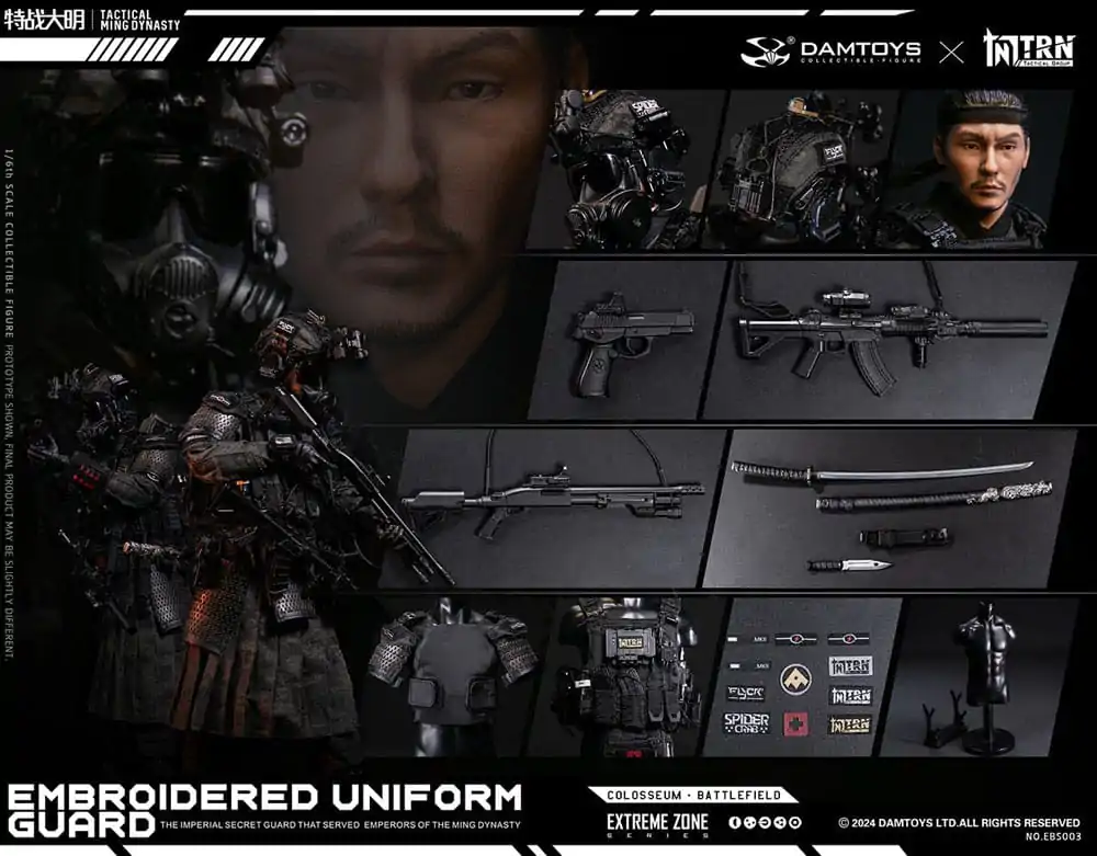 Figurină de acțiune Zona Extremă Război Special Dinastia Ming 1/6 Jinyiwei 28 cm poza produsului