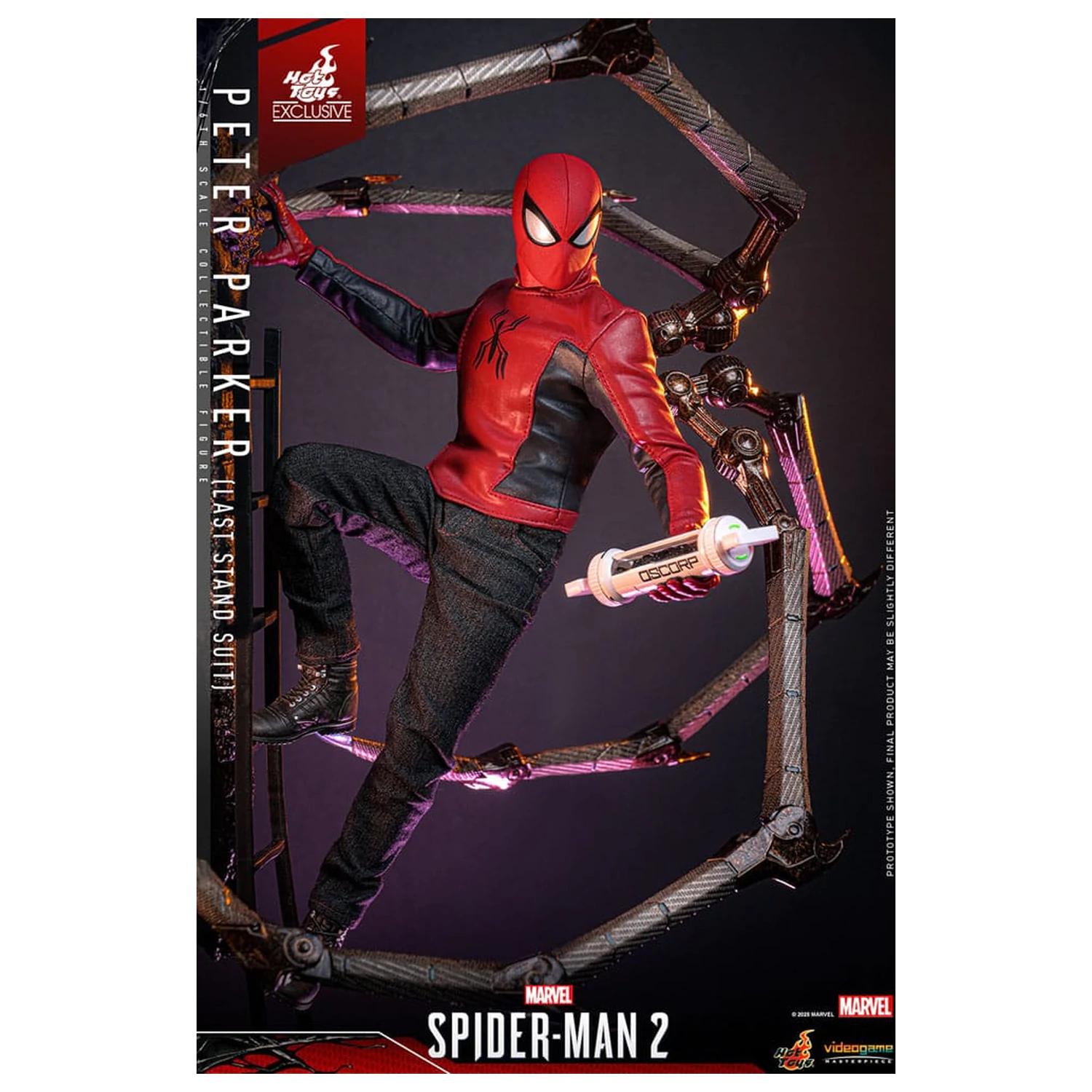Figurina de actiune Spider-Man 2 1/6 Peter Parker (Last Stand Suit) Hot Toys Exclusive 30 cm poza produsului