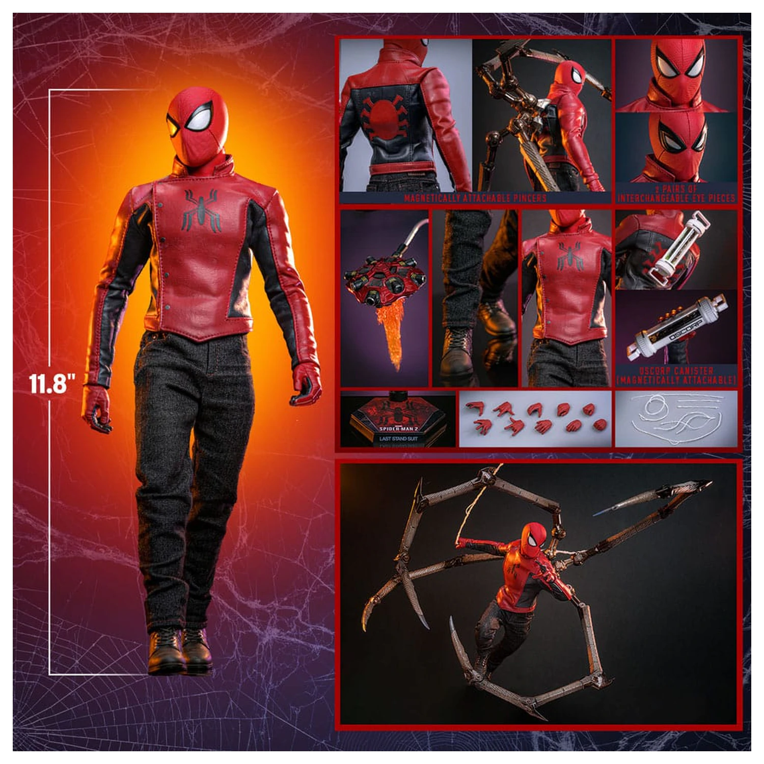 Figurina de actiune Spider-Man 2 1/6 Peter Parker (Last Stand Suit) Hot Toys Exclusive 30 cm poza produsului
