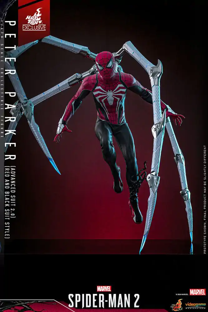 Figurină de Acțiune Colecție Spider-Man 2 Video Game Masterpiece 1/6 Peter Parker (Advanced Suit 2.0) (Red and Black Suit Style) 30 cm poza produsului