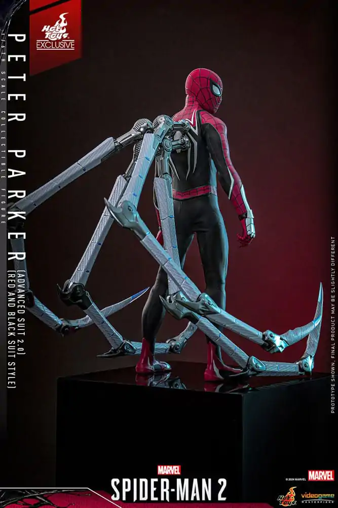 Figurină de Acțiune Colecție Spider-Man 2 Video Game Masterpiece 1/6 Peter Parker (Advanced Suit 2.0) (Red and Black Suit Style) 30 cm poza produsului