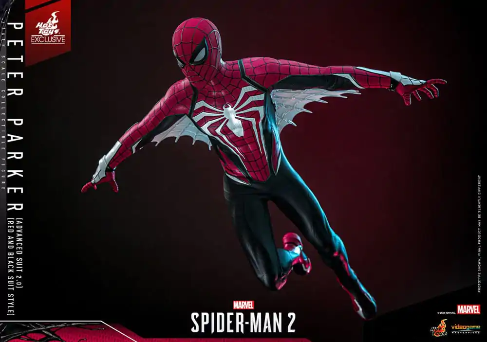 Figurină de Acțiune Colecție Spider-Man 2 Video Game Masterpiece 1/6 Peter Parker (Advanced Suit 2.0) (Red and Black Suit Style) 30 cm poza produsului