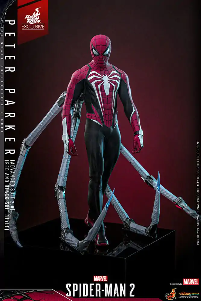 Figurină de Acțiune Colecție Spider-Man 2 Video Game Masterpiece 1/6 Peter Parker (Advanced Suit 2.0) (Red and Black Suit Style) 30 cm poza produsului