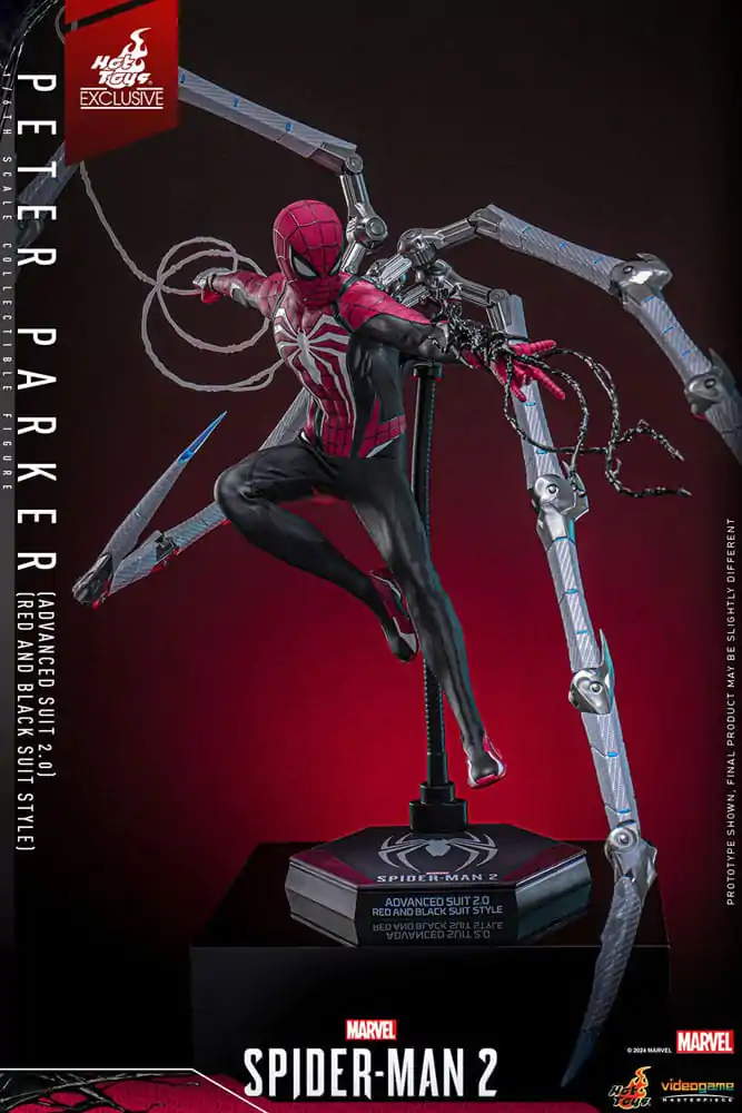 Figurină de Acțiune Colecție Spider-Man 2 Video Game Masterpiece 1/6 Peter Parker (Advanced Suit 2.0) (Red and Black Suit Style) 30 cm poza produsului