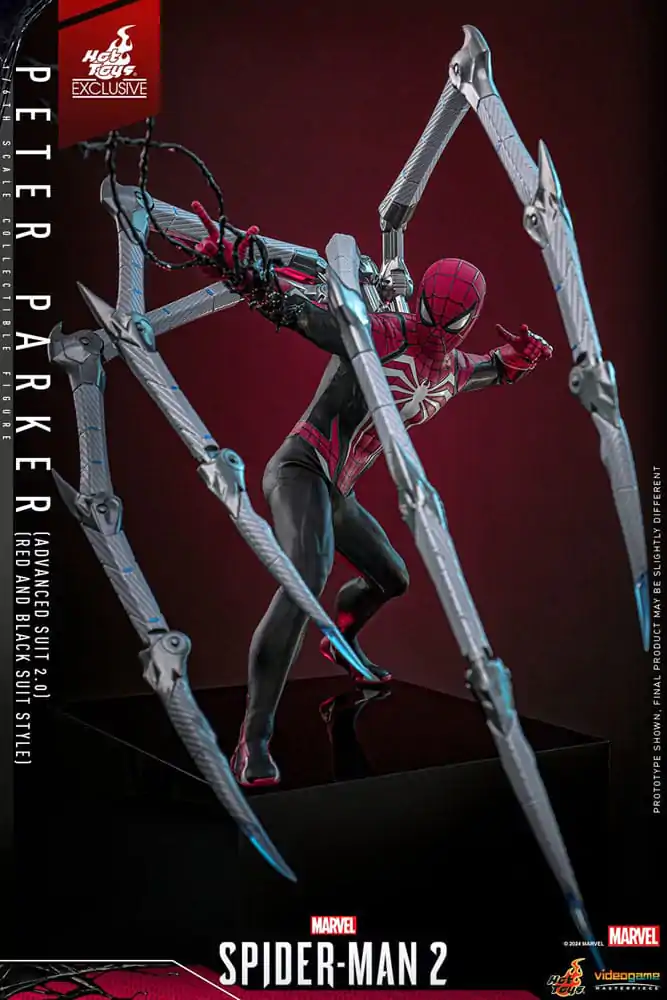 Figurină de Acțiune Colecție Spider-Man 2 Video Game Masterpiece 1/6 Peter Parker (Advanced Suit 2.0) (Red and Black Suit Style) 30 cm poza produsului