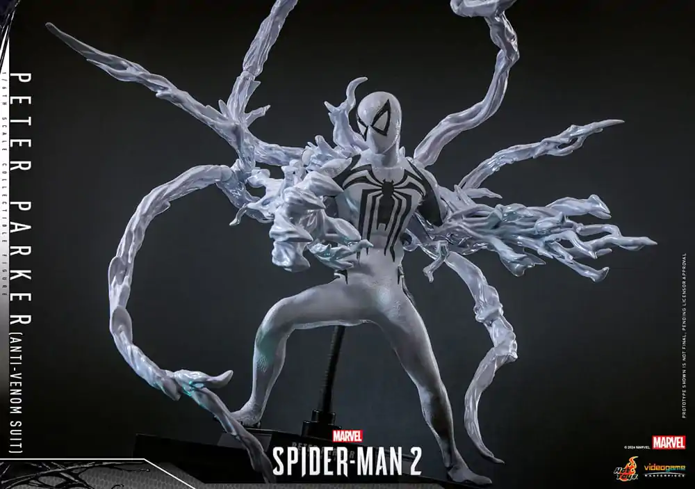 Figurină de acțiune de colecție Spider-Man 2 Video Game Masterpiece 1/6 Peter Parker (Costum Anti-Venom) 30 cm poza produsului