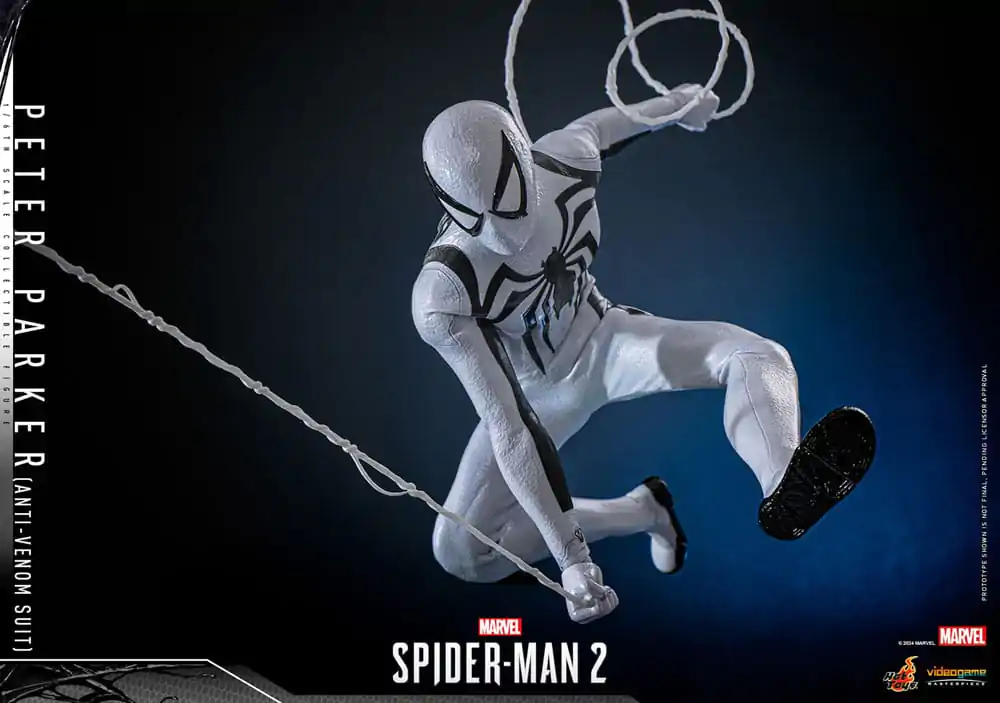 Figurină de acțiune de colecție Spider-Man 2 Video Game Masterpiece 1/6 Peter Parker (Costum Anti-Venom) 30 cm poza produsului