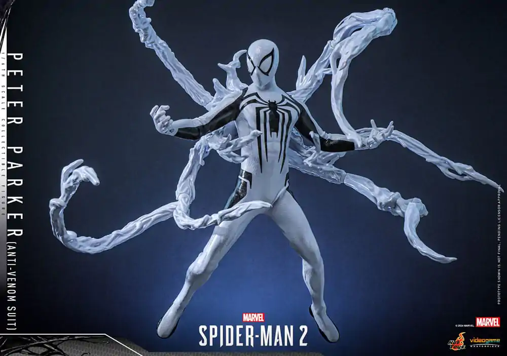 Figurină de acțiune de colecție Spider-Man 2 Video Game Masterpiece 1/6 Peter Parker (Costum Anti-Venom) 30 cm poza produsului